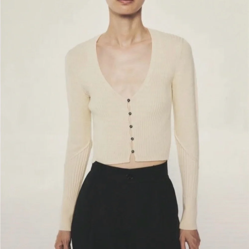 Janessa Leone Elise Sweater Medium Natural NWOT